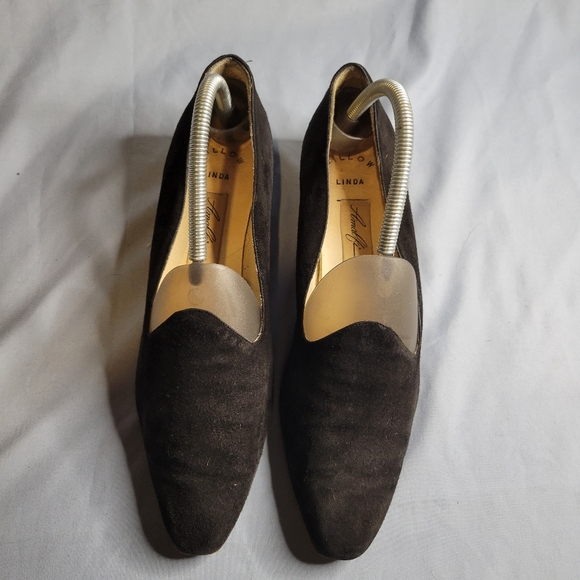 Amalfi women's black suede leather loafers - Picture 12 of 16